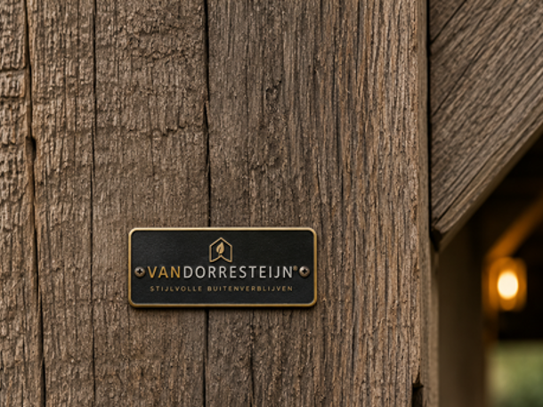 Detail van houten buitenverblijf met Van Dorresteijn kwaliteitslabel